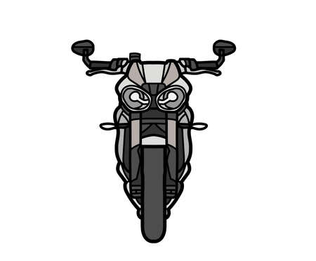Heavy bike illustration motorcycle vehicle racer bike transportation scooter rider electric bike symbol icon logo design new bikes.の写真素材