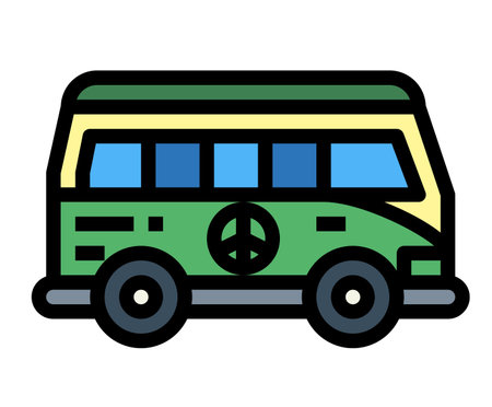 Colorful 6 seater van with white background new illustration with white background vehicle transport.の写真素材