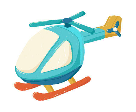 Colorful helicopter with white background new closeup picture. illustration vector vehicle transport army military black silhouette chopper copter technology.の写真素材