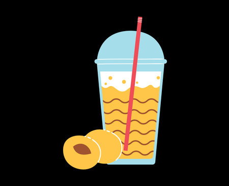 Tasty and delicious juice vector fresh and healthy drink illustration food meal lunch dinner breakfast diet natural ingredientsのイラスト素材