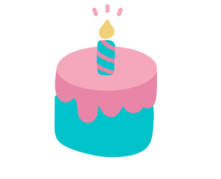 Tasty and delicious sweet cake vector and illustration fresh and healthy food meal drawing lunch dinner breakfast 3d cake cartoonish.のイラスト素材