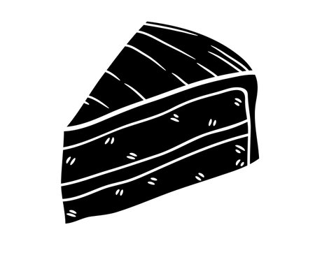 Tasty and delicious sweet cake vector and illustration fresh and healthy food meal drawing lunch dinner breakfast 3d cake cartoonish.のイラスト素材