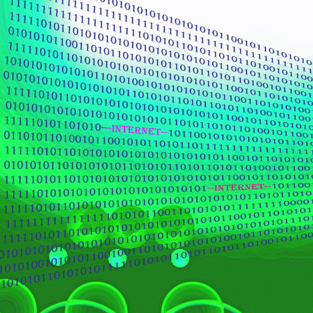 Abstract background with visual effect,digit numbers one and zero