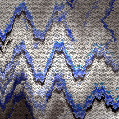 Abstract coloring background of the horizon gradient with visual illusion,wave and stained glass ...