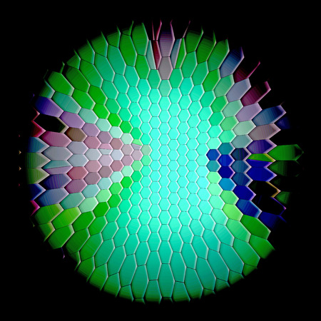 Abstract coloring background of the nauseating headache gradient with visual lighting, wave and...