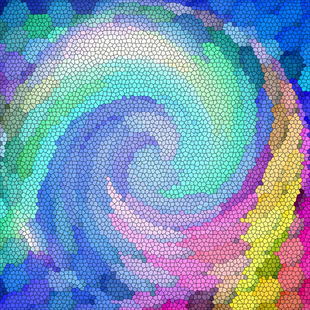 Abstract coloring background of the abstract gradient with visual twirl and plastic wrap...