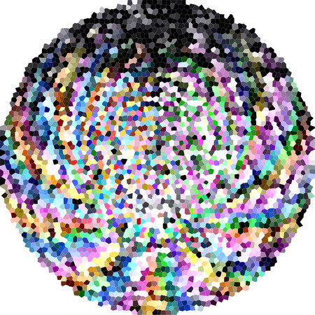 Abstract coloring background of the pastels rainbow gradient with visual distortion,mosaic,twirl,wave,spherize and lighting effectsの写真素材