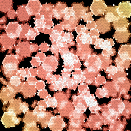 Abstract coloring background with visual hexagon and lighting effects
