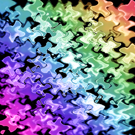 Abstract coloring background of the hexogen with visual lighting effectsの写真素材