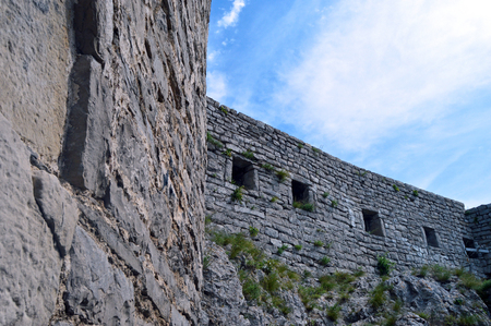 Old castle Gradina near Srebrenik in Bosnia and Herzegovinaの写真素材