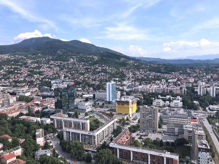 Travel to Balkan under summer,Sarajevo in Bosnia and Herzegovinaのeditorial素材