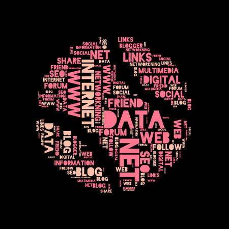 Word cloud of the blog as backgroundの写真素材