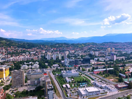Travel to Europe under summer on holiday,Sarajevo in Bosnia and Herzegovinaのeditorial素材