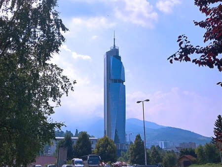 Travel to Europe under summer on holiday,Sarajevo in Bosnia and Herzegovinaのeditorial素材