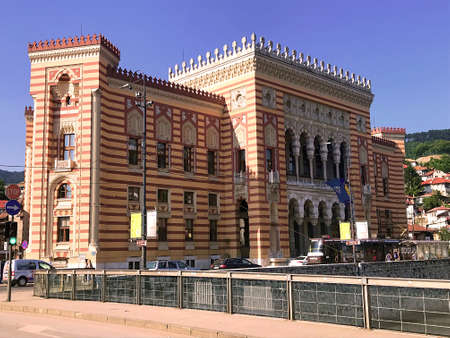 Travel to Europe under summer on holiday,Sarajevo in Bosnia and Herzegovinaのeditorial素材