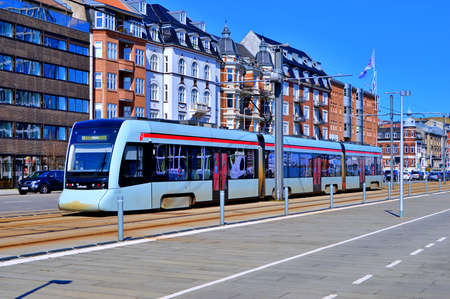 Travel to Scandinavia under summer on holiday,Aarhus in Denmark.
