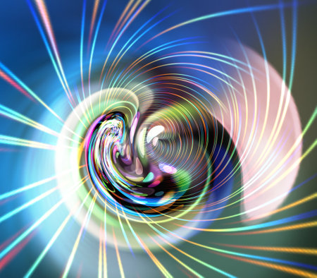 abstract fractal background a computer-generated 2D illustration, textureの素材