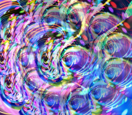 Abstract coloring background of the gradient with visual wave,twirl and lighting effectsの素材