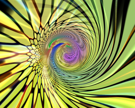 Abstract coloring background of the gradient with visual wave,twirl and lighting effectsの写真素材