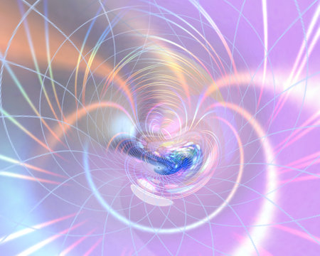 abstract digital fractal on white background a computer-generated 2D illustration