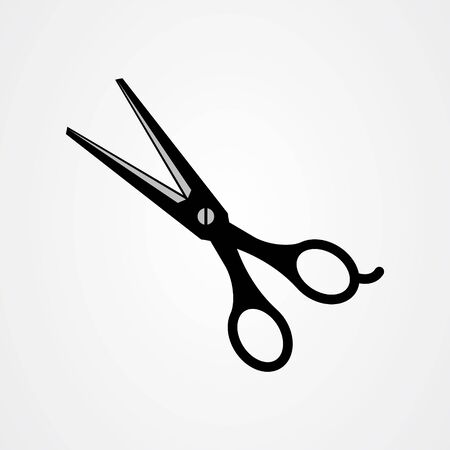 Scissor icon logo vector design templateのイラスト素材