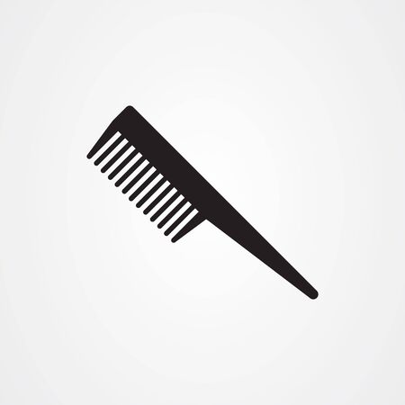 Comb icon logo vector design for barber shop.のイラスト素材