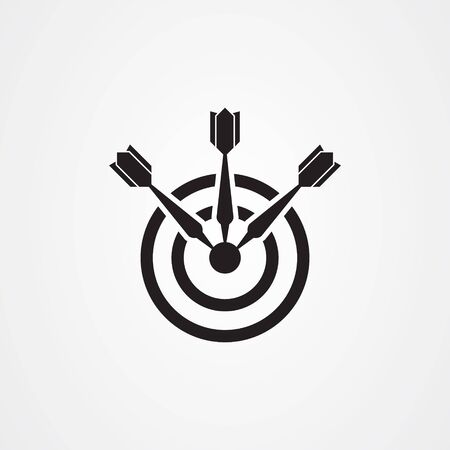 Darts icon logo vector designのイラスト素材
