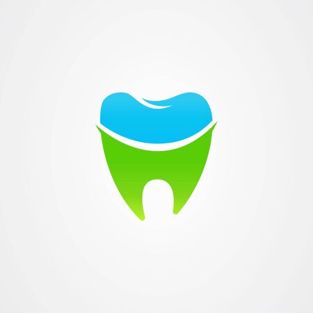 Dental care icon logo design templateのイラスト素材