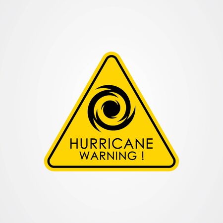 Hurricane season flat vector illustration.のイラスト素材