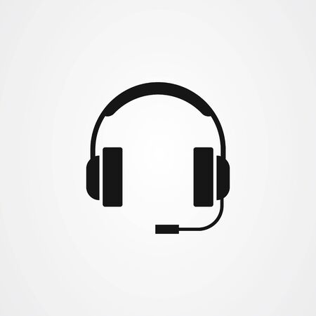 Headphones icon vector illustration. Headphones symbol.のイラスト素材