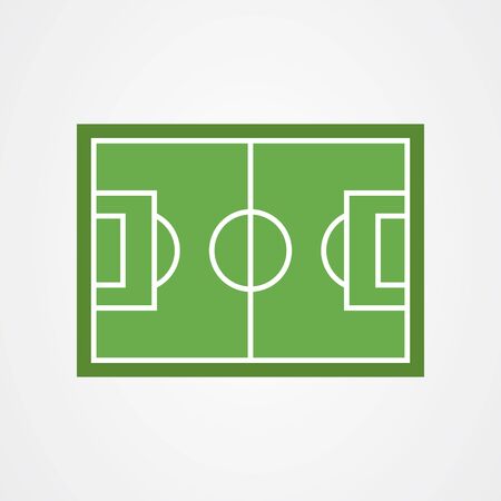 Football field icon logo vector designのイラスト素材