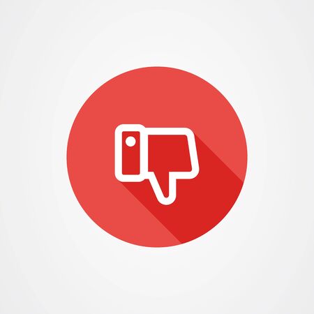 Thumbs down icon vector design, unlike symbol.のイラスト素材