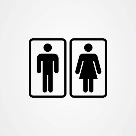 Gender, man and woman iconのイラスト素材