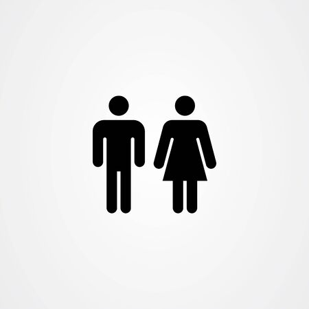 Gender, man and woman iconのイラスト素材