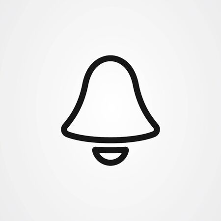Bell icon logo vector designのイラスト素材