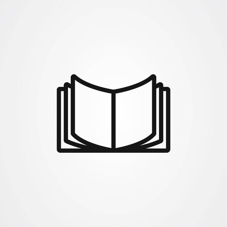 Book icon logo vector designのイラスト素材