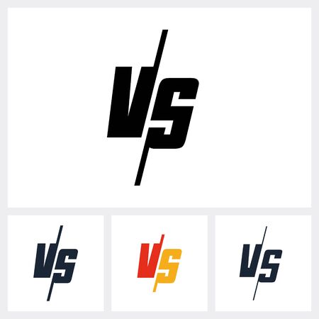 Versus icon, vs letter. simple flat vector illustration.のイラスト素材