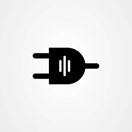 Electric plug icon vector design.のイラスト素材
