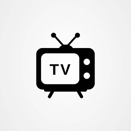 TV icon logo vector design. television symbol.のイラスト素材