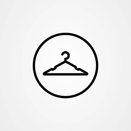 Hanger icon vector illustration. Clothing rack symbol. Laundry logo template.のイラスト素材