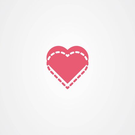 Heart icon vector. Love symbol. Valentine's Day sign.のイラスト素材