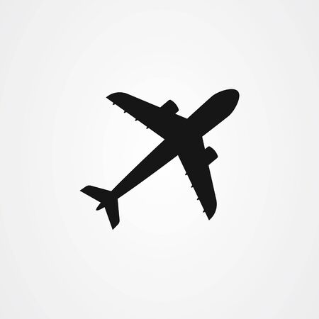 Airplane icon logo vector designのイラスト素材