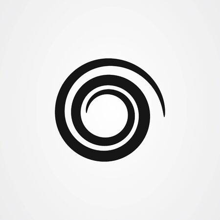 Floral swirl icon vector designのイラスト素材