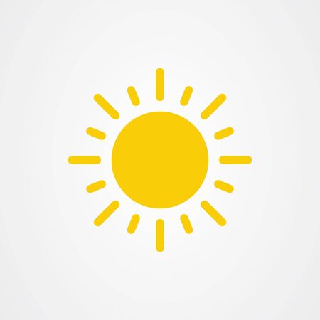 Sun icon. summer symbol vector illustration.のイラスト素材