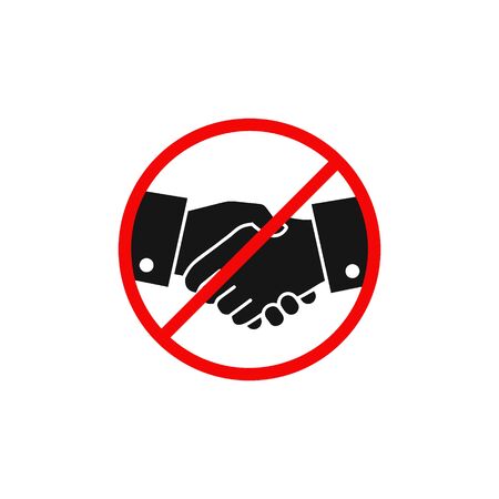 No handshake icon vector designのイラスト素材