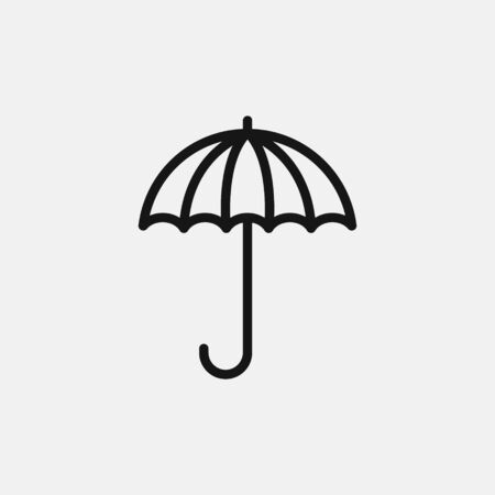 Umbrella icon logo design. simple flat vector illustrationのイラスト素材