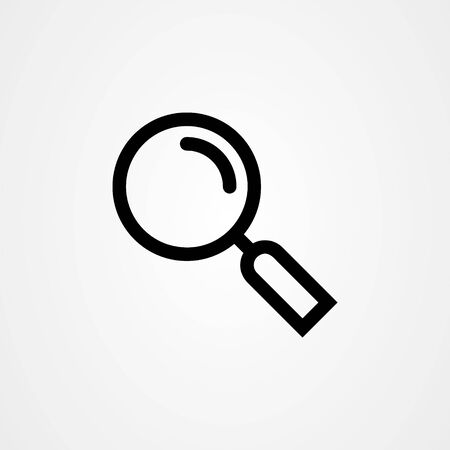 Magnifying glass icon. search symbol vector.のイラスト素材