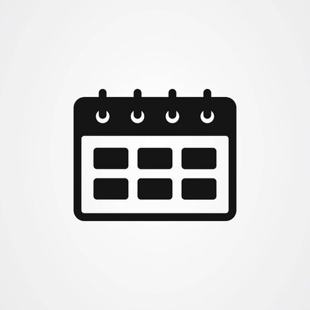 Calendar icon logo vector illustrationのイラスト素材