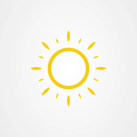 Sun icon. summer symbol vector illustration.の写真素材