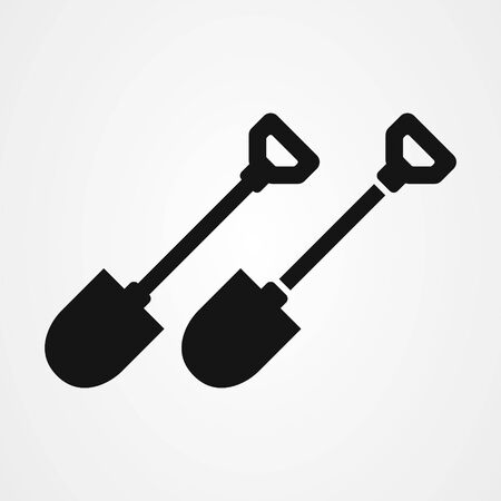 Shovel icon vector design templateのイラスト素材